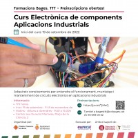 El projecte Bages Treball, Talent i Tecnologia programa dos cursos d'electrònica de components i de logística 4.0